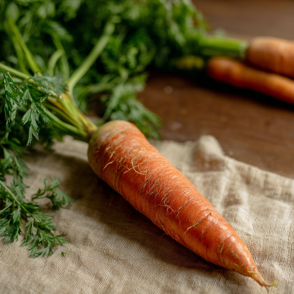 Royal Chantenay Carrot plant growing in a garden